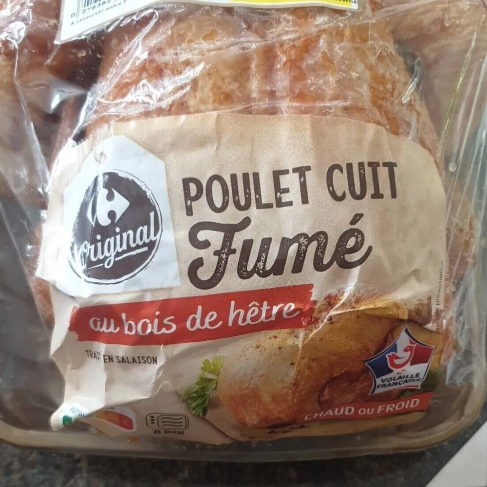 Poulet cuit fumé