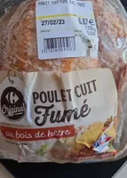 Poulet cuit fumé