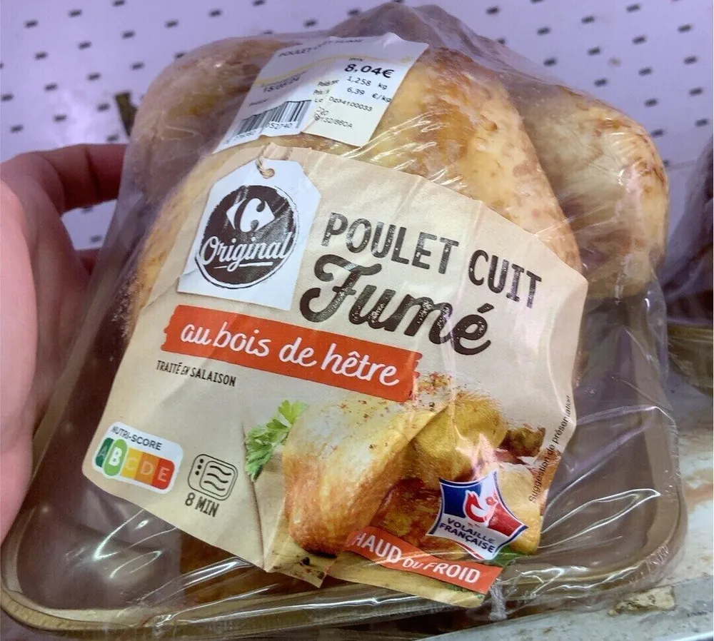 Poulet cuit Fumé