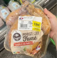 Poulet cuit fumé