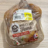 Poulet cuit fumé