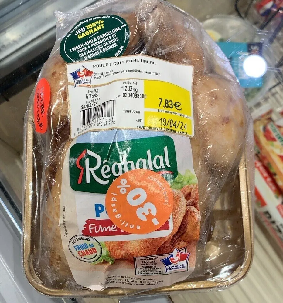 Poulet Cuit Fume Halal