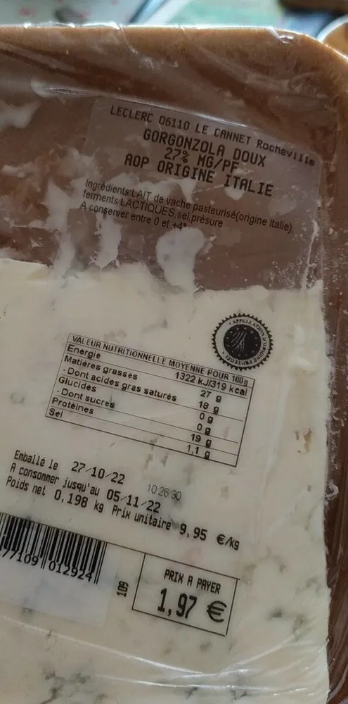 Gorgonzola doux