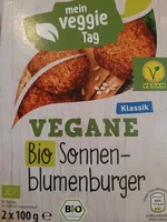 Vegane Bio Sonnenblumenburger