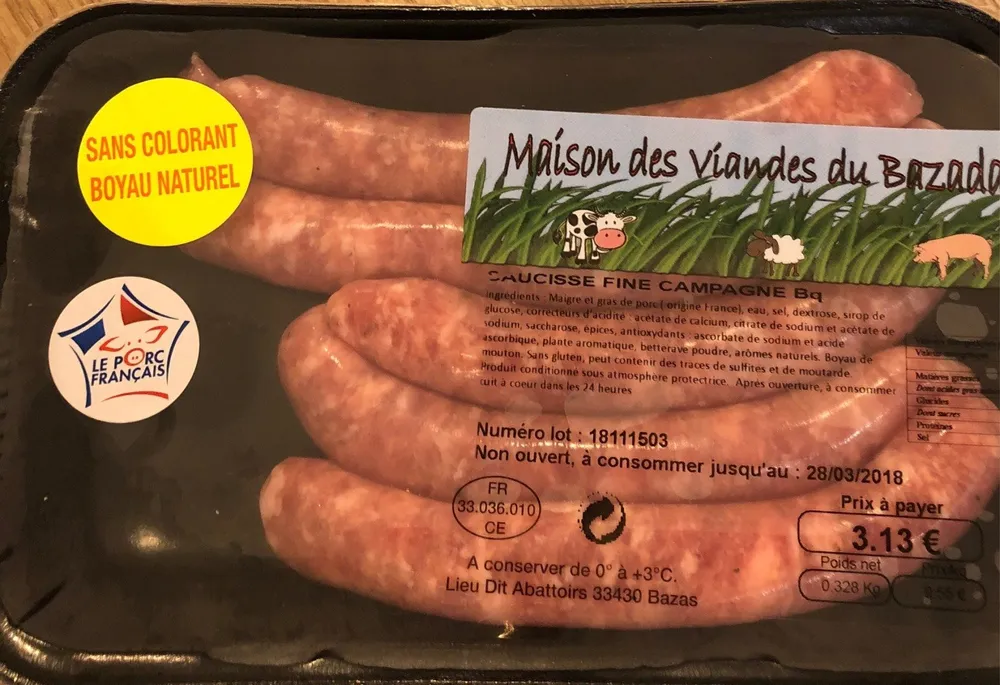 Saucisse fine campagne