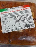 Jambon cru fumé des alpes italiennes