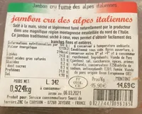 Jambon cru des alpes italiennes