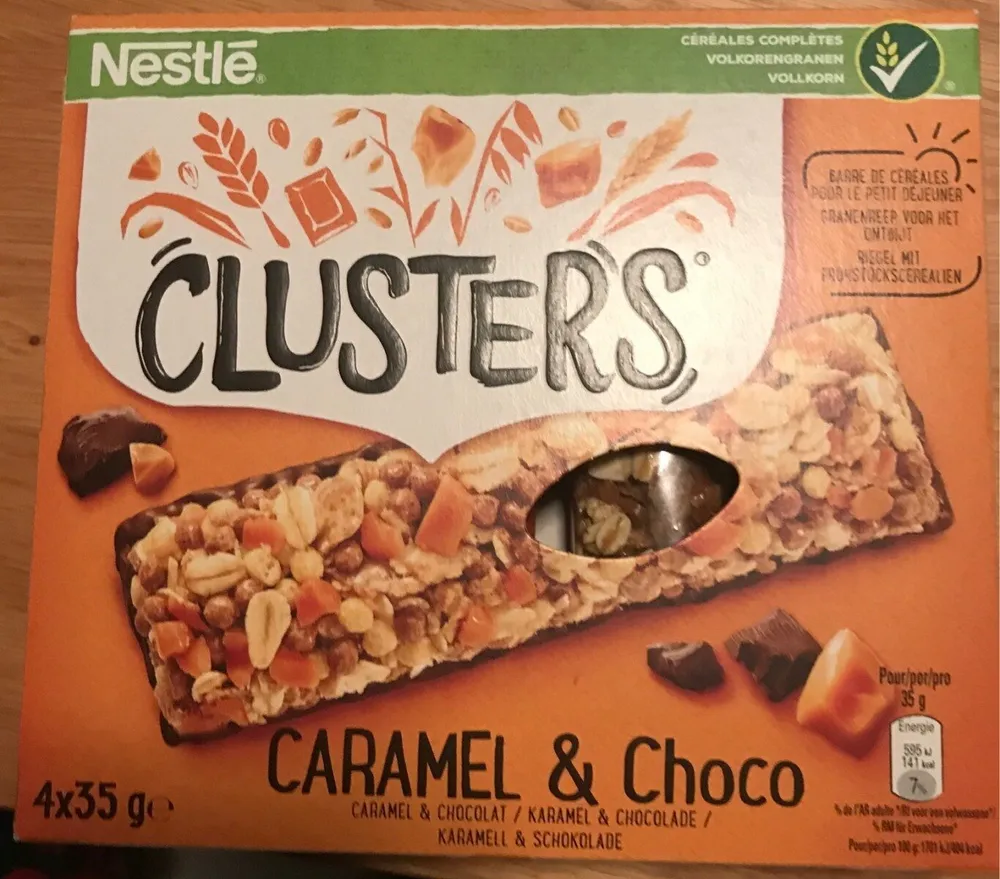 Barres Clusters caramel choco