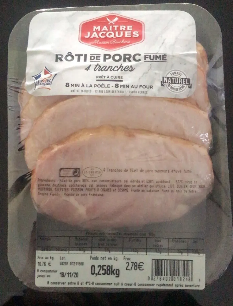 Roti de porc fume