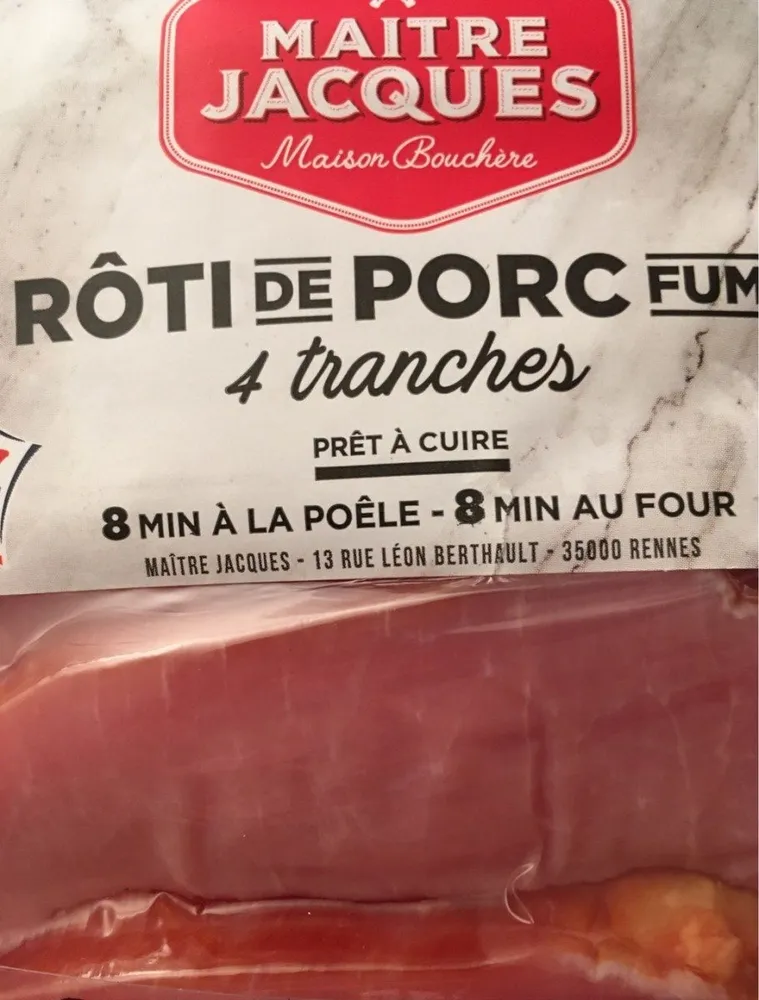 Roti de porc fumé