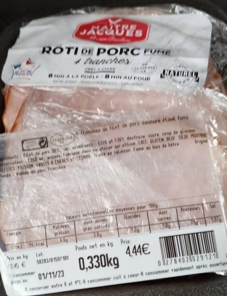 Rôti de porc fumé