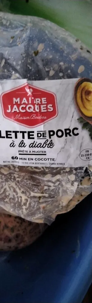 Palette de porc à la diable