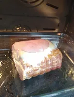 Roti de porc fumé au fromage