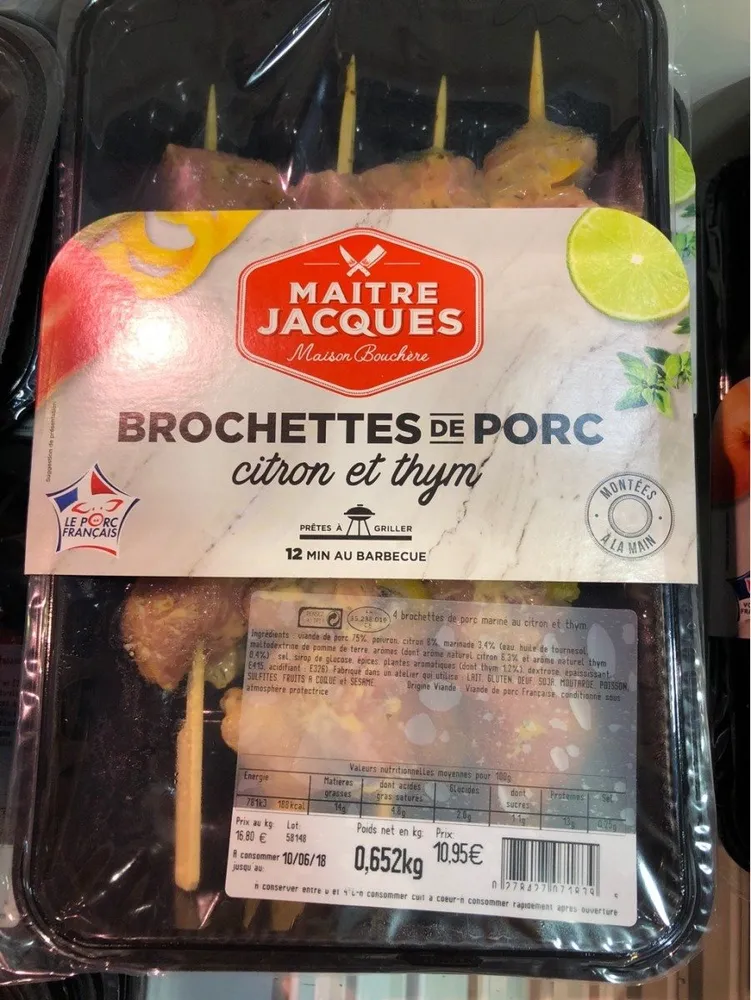 Brochette de porc