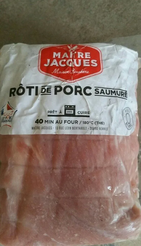 Rôti de porc saumuré