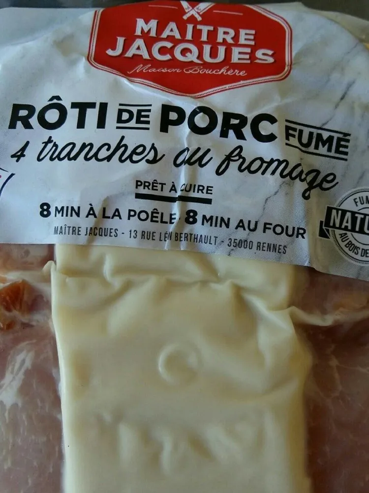 Roti de porc fumé au fromage