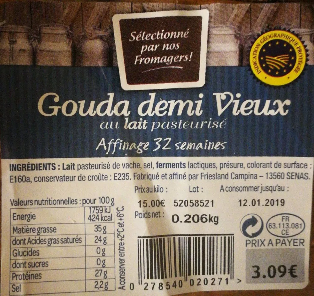 Gouda demi-vieux