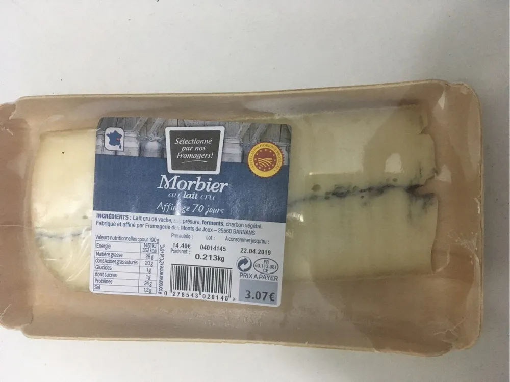 Morbier au lait cru