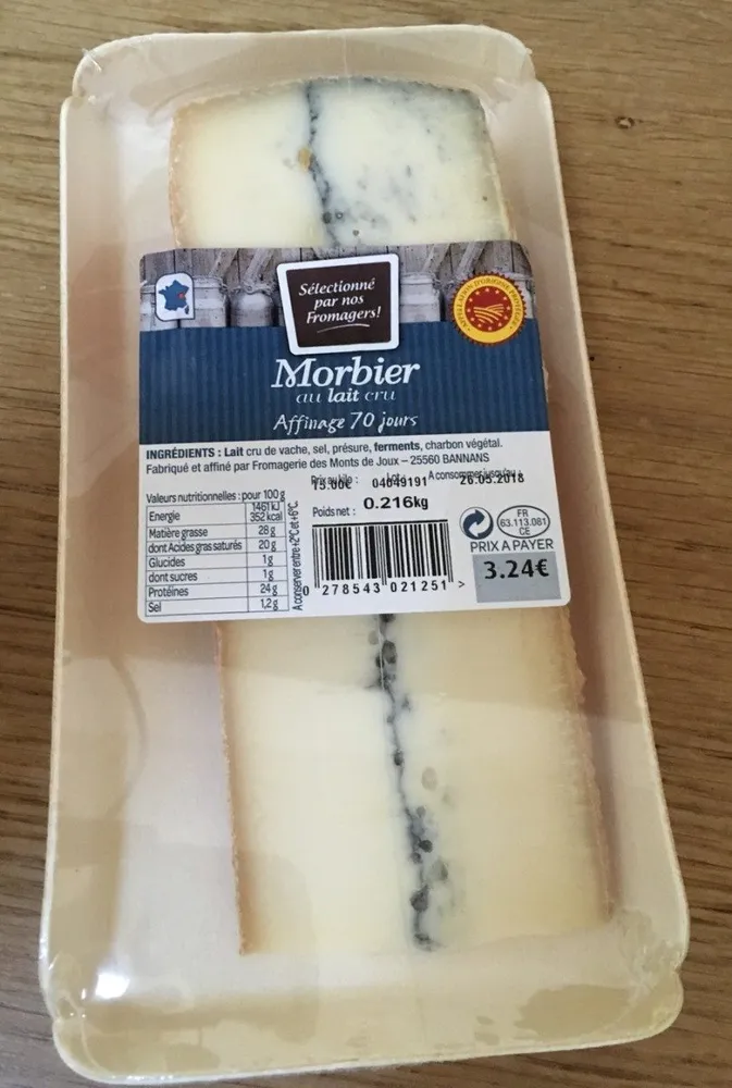 Morbier au lait cru