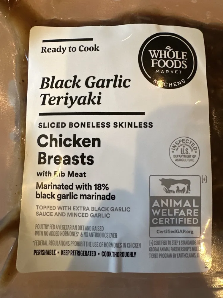 Black Garlic Teriyaki Chicken Breasts