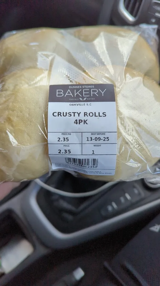 White Batch Crusty Roll