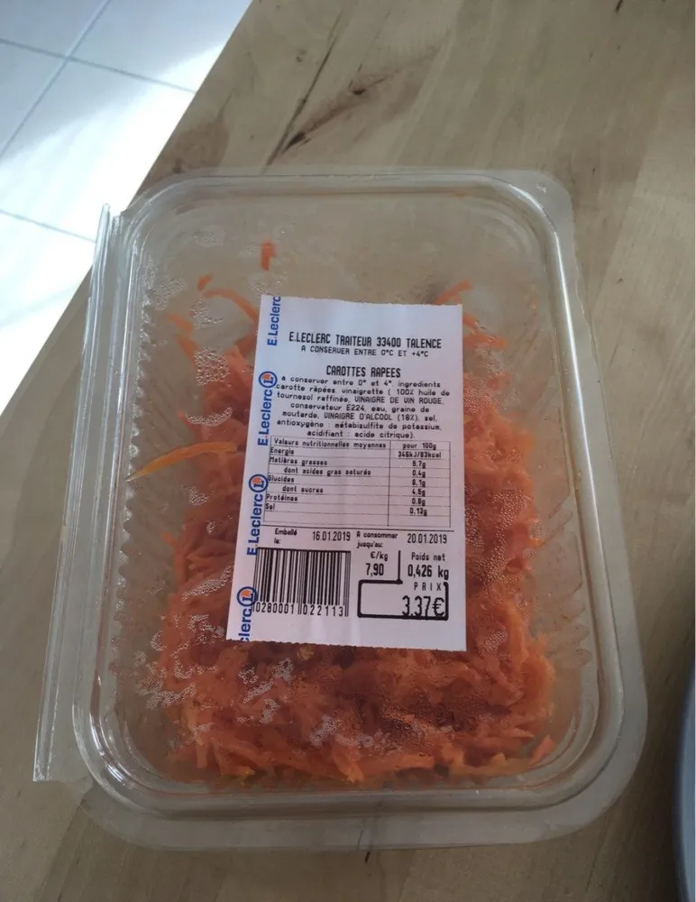 Carottes rapées