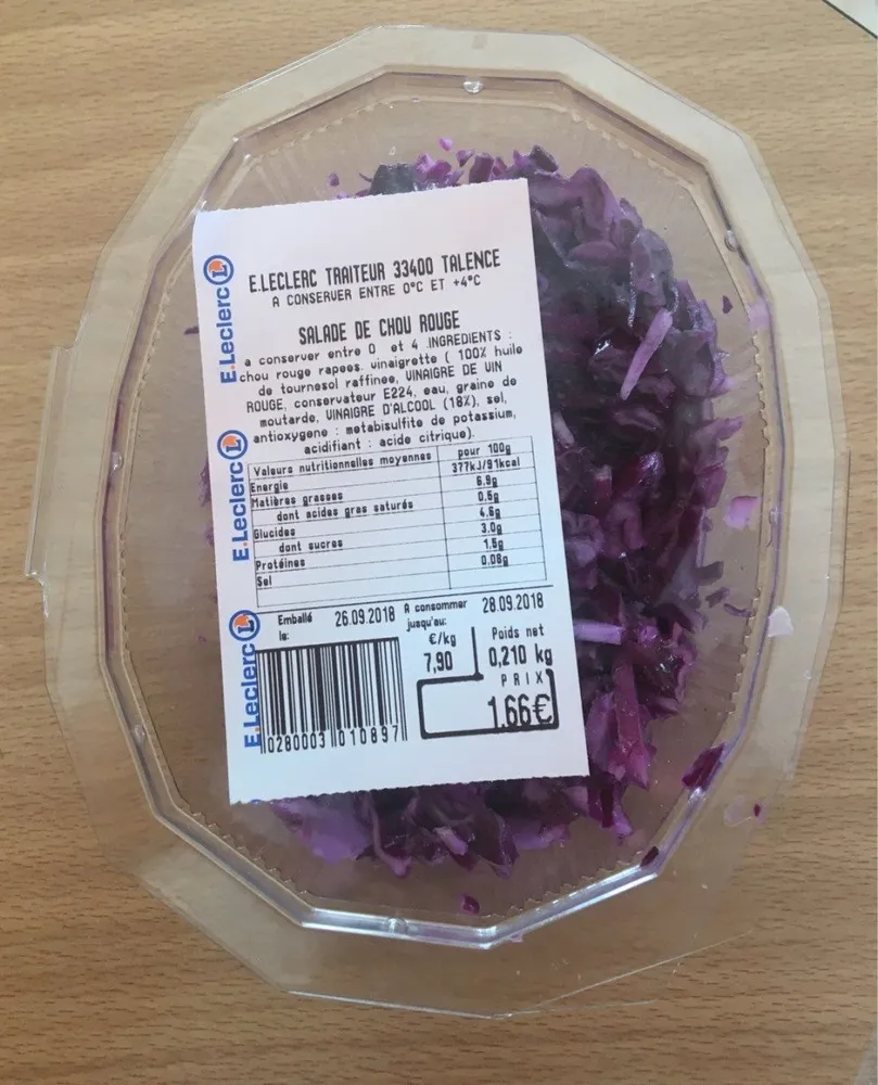 Salade de chou rouge