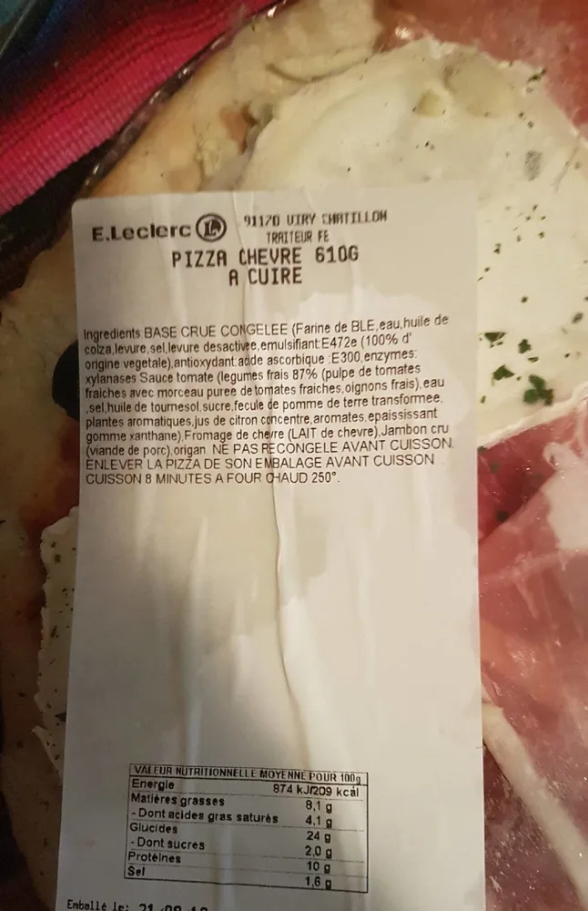 Pizza chèvre