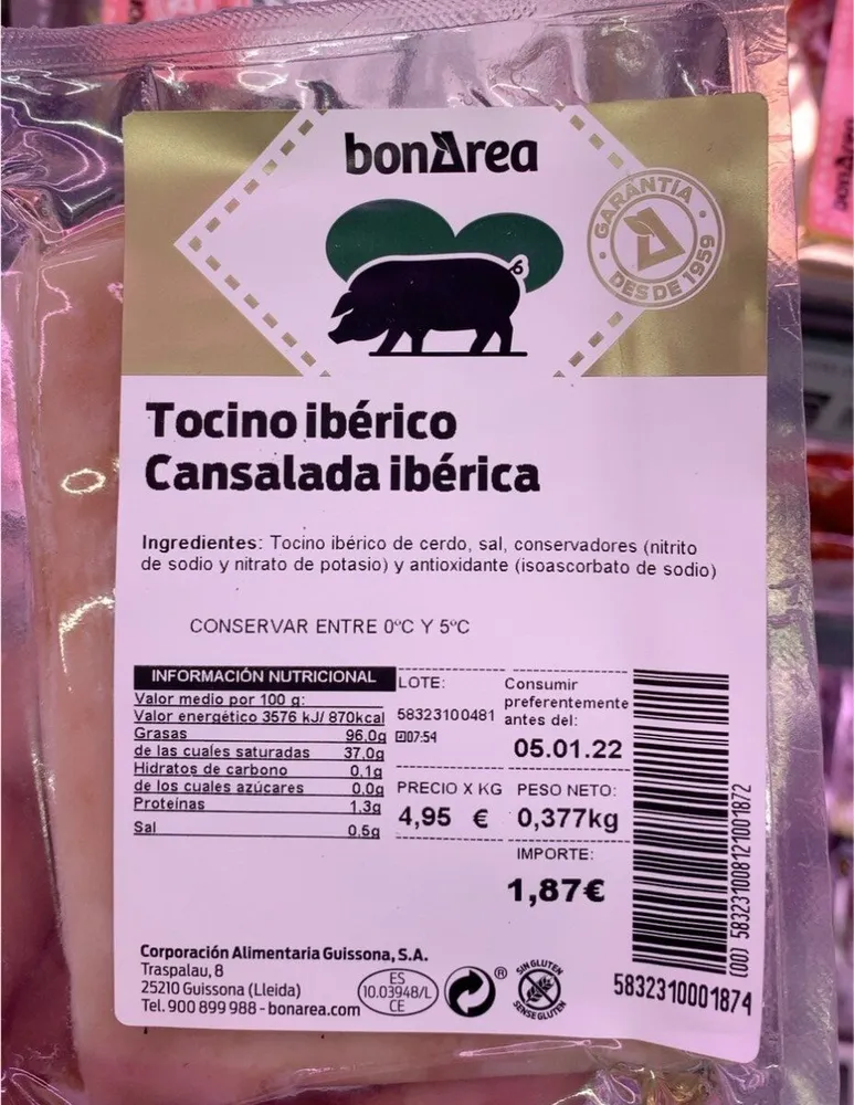 Tocino ibérico