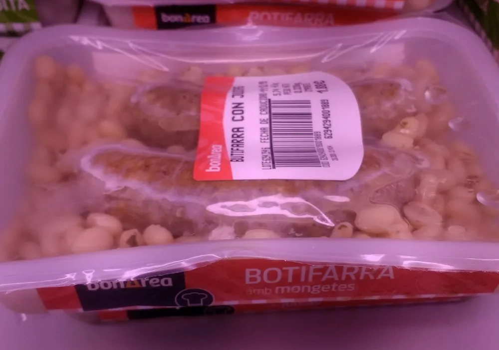 Butifarra con judías