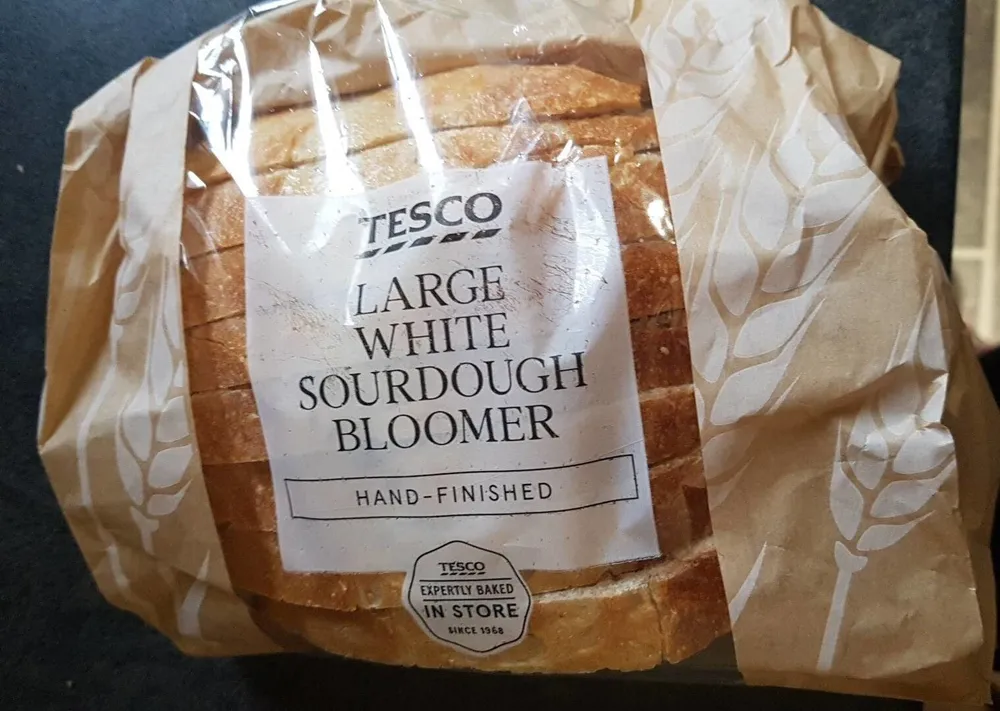Tesco large white sourdough bloomer