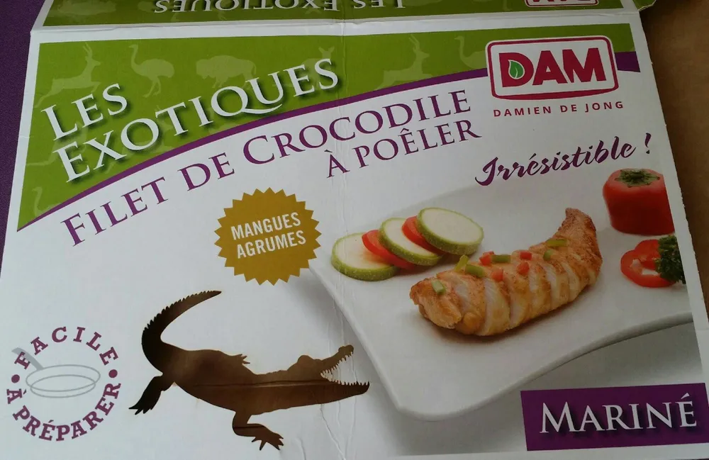 Filet de crocodile mangue agrumes