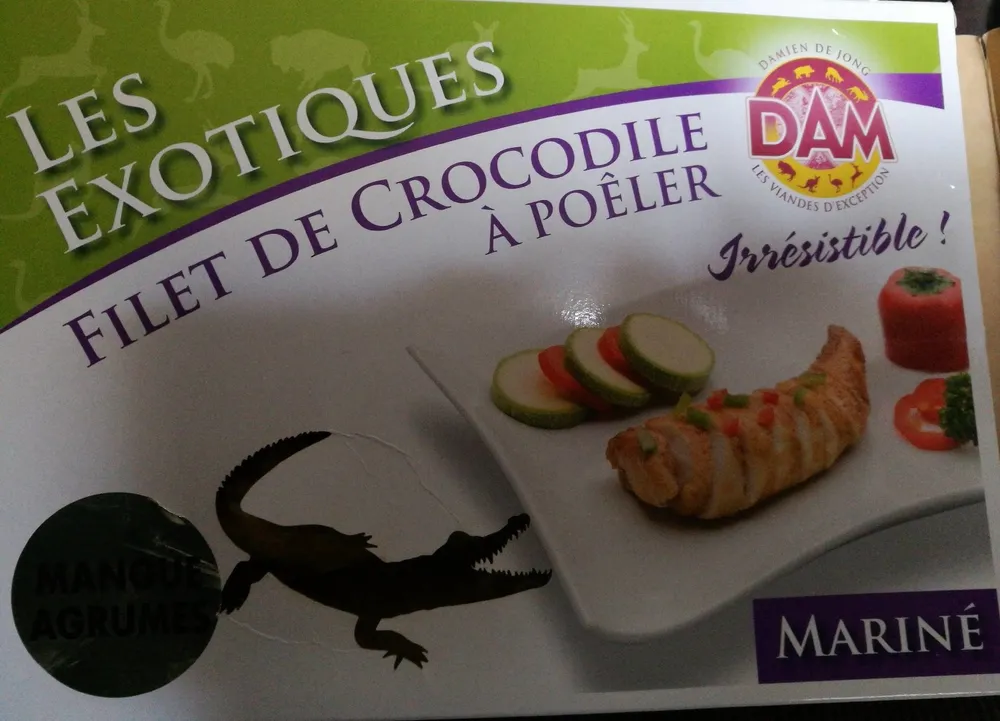 Filet de crocodile à poêler