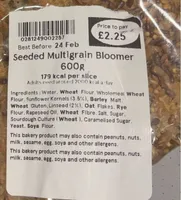 Seeded multigrain bloomer