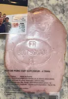 Roti de porc cuit supérieur 4tranches