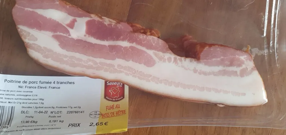 Poitevine de porc fumée