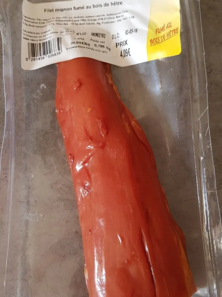 Filet mignon fumé au bois de hêtre