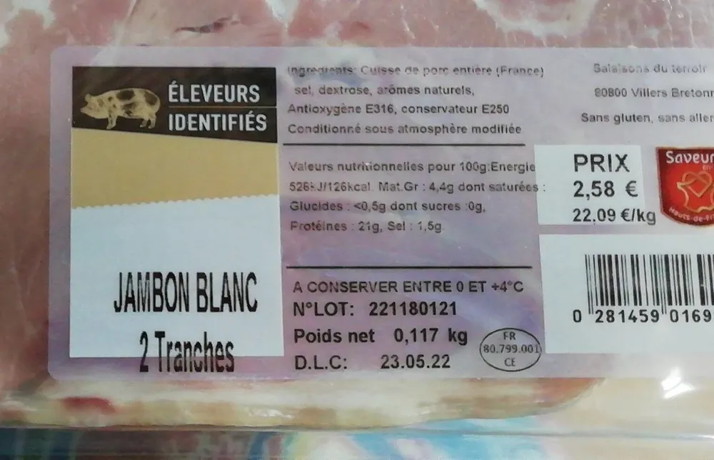 Jambon blanc