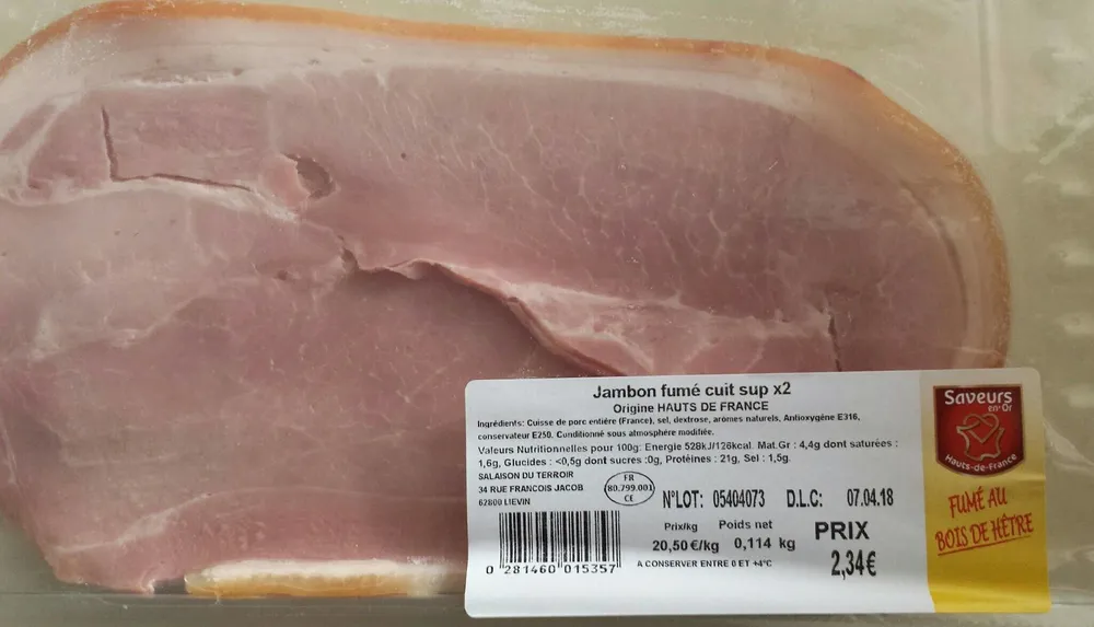 Jambon fumé cuit supérieur