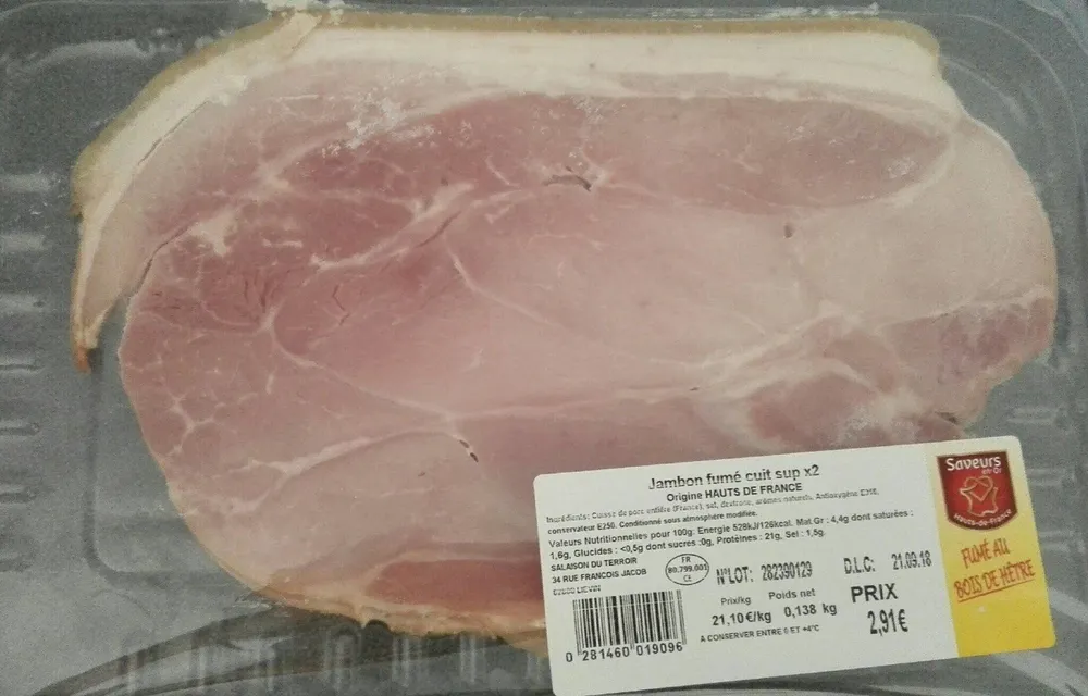 Jambon fumé cuit sup