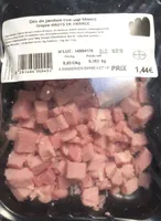 Dès de jambon cuit superieur blancs