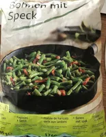 Poele de haricot vert aux lardons