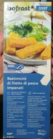 Bastoncini di filetto di pesce impanati