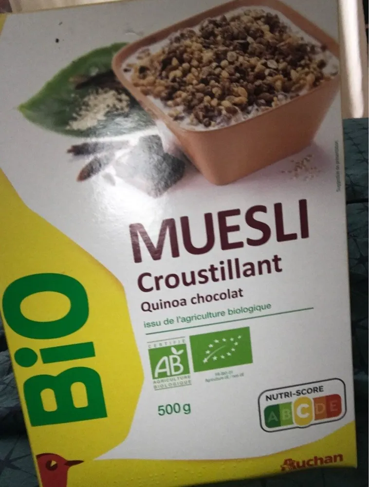 Muesli croustillant quinoa chocolat