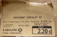 Croissant au chocolat