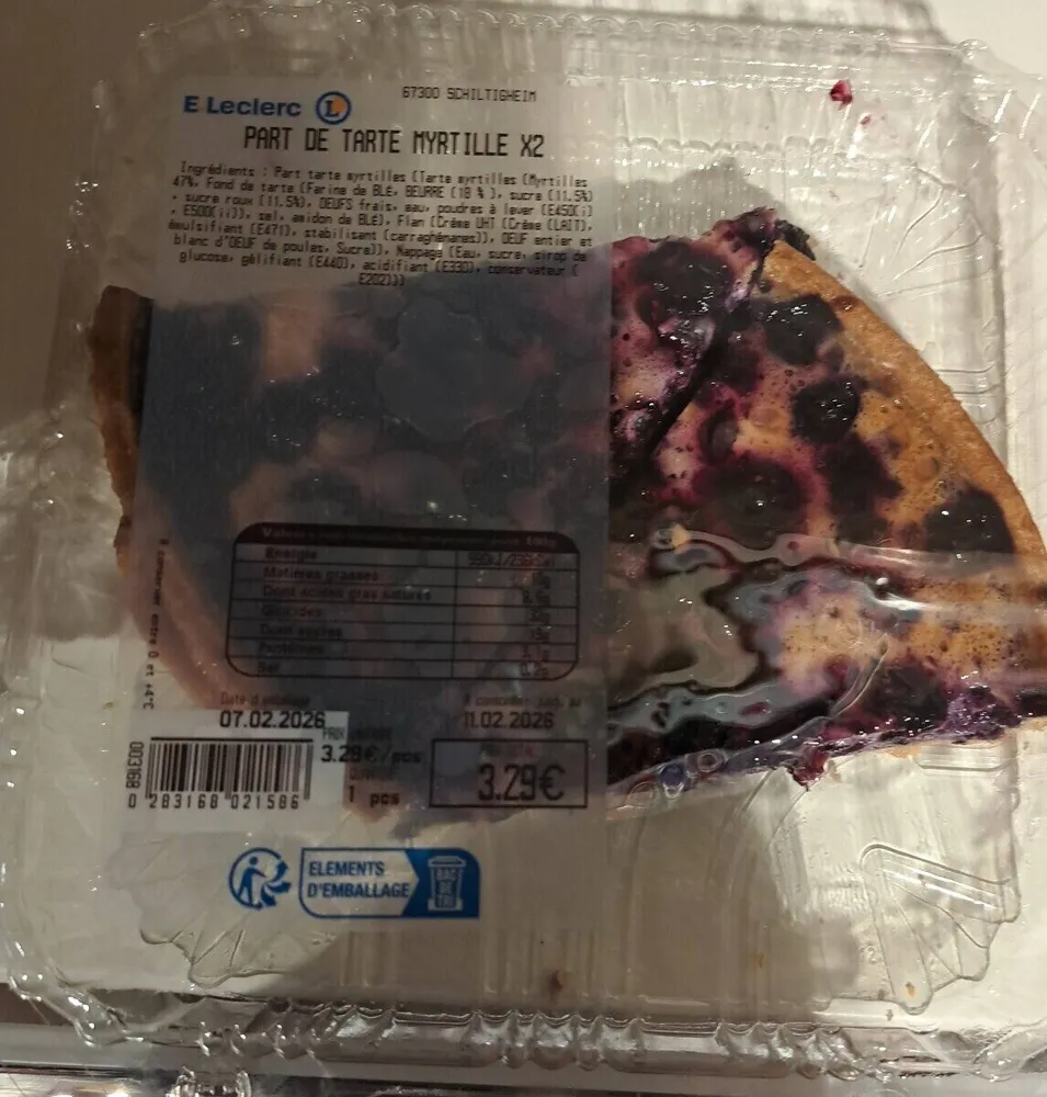 Tarte myrtilles