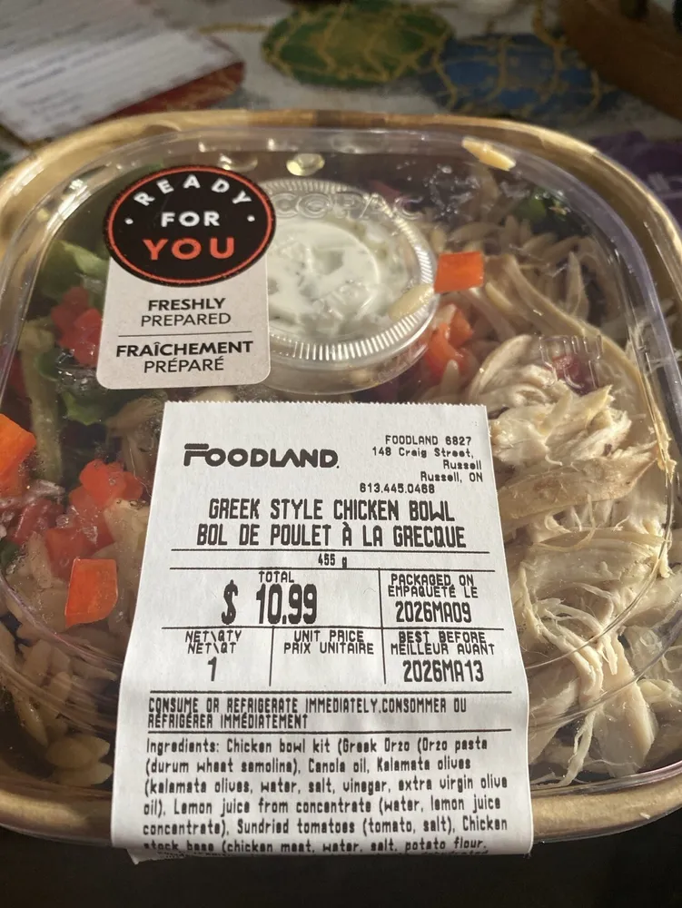 Greek Style Chicken Bowl