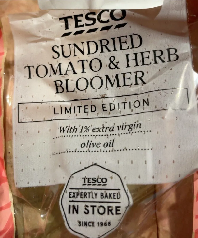 Sundried tomato and herb bloomer
