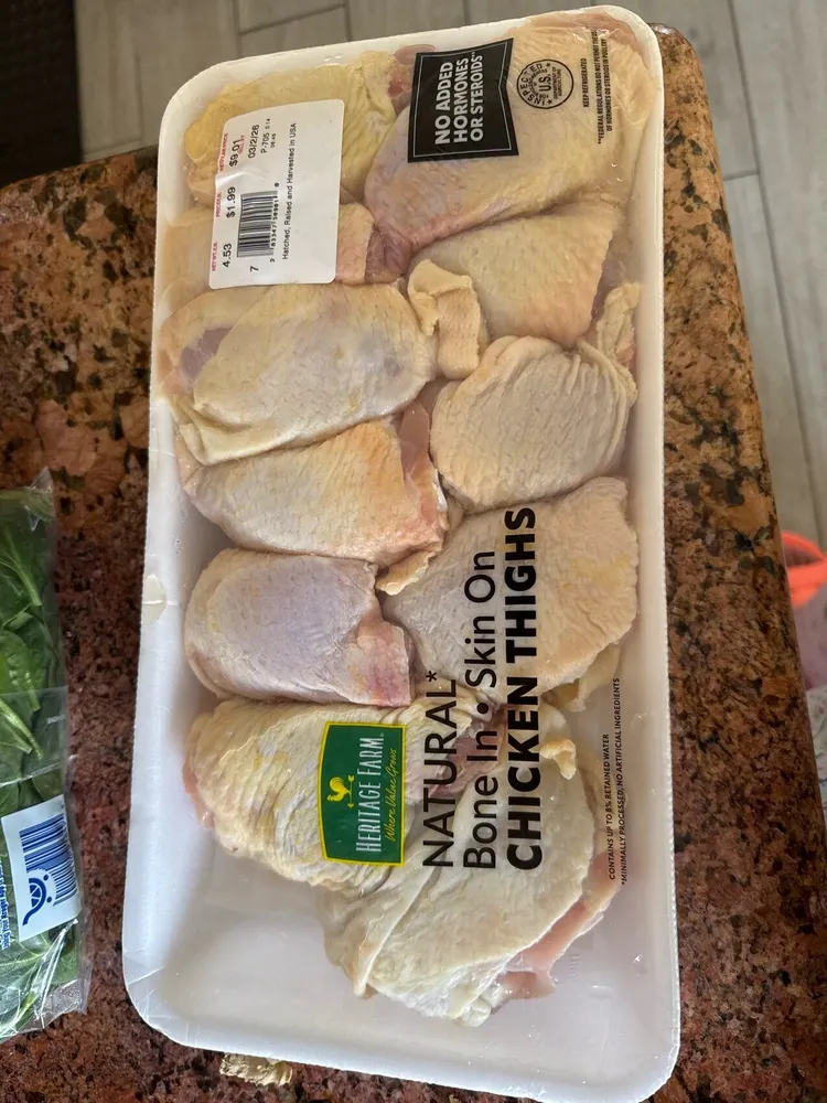 Skin On Bone In Chicken Thighs