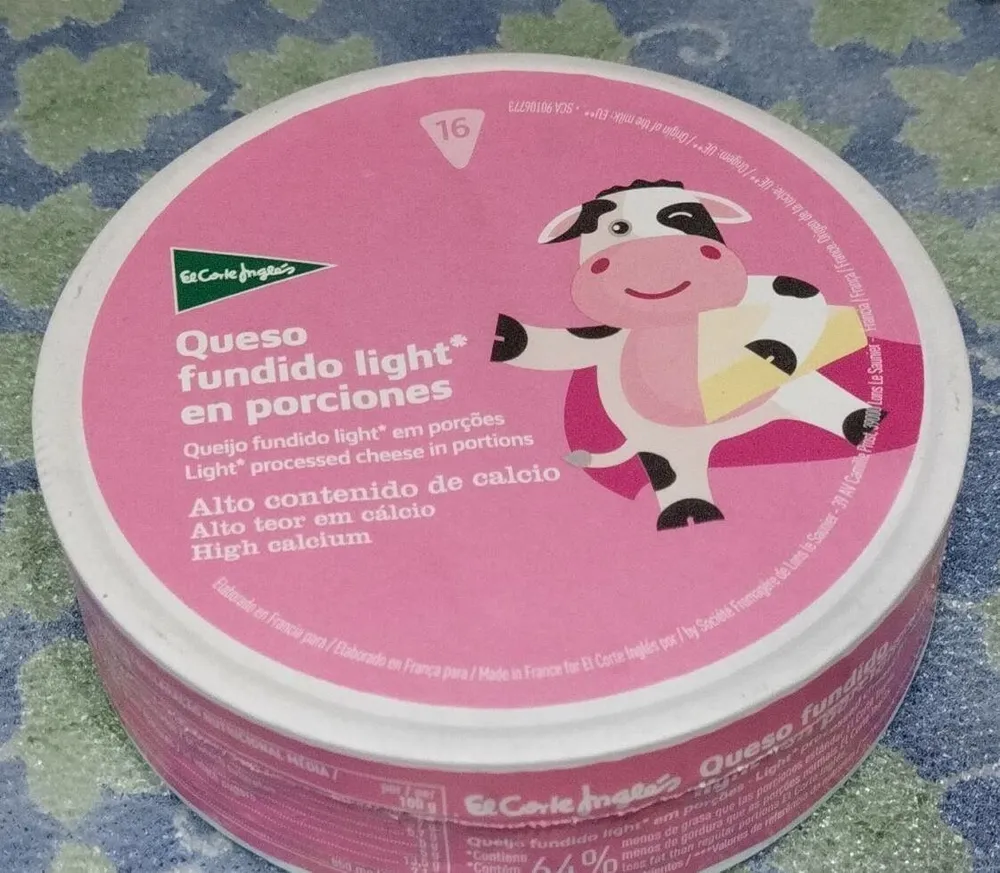 Queso fundido light en porciones